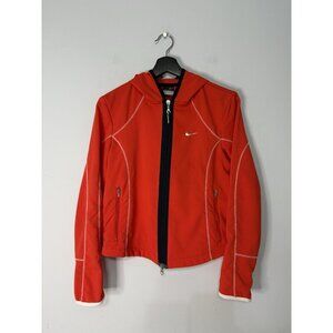 Nike Sphere Dry Track Jacket Women's Small Full Zip Hoodie Neon Red